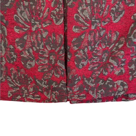 New Chico’s Red Floral Jacquard Topper Jacket Coat Button Front Size 3/Large-16 - Picture 12 of 16